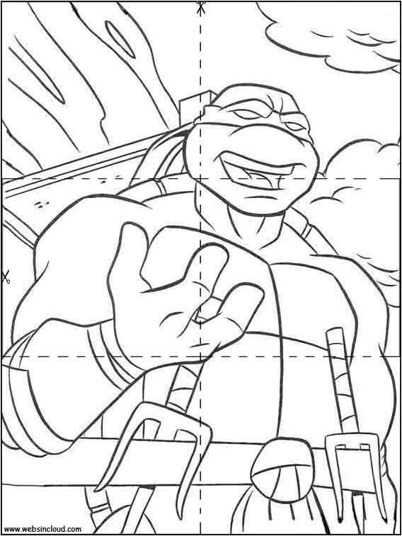 Tortue Ninja Coloriage Gratuit Imrpimir Actividades Puzzles Rompecabezas tortugas Ninja 41