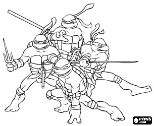 Tortue Ninja Coloriage Gratuit Online Coloring the Four Ninja Turtles Leonardo