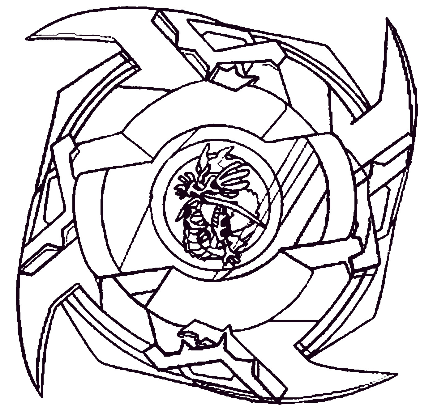 Toupie Beyblade Coloriage à Imprimer Coloriage toupie Beyblade à Imprimer