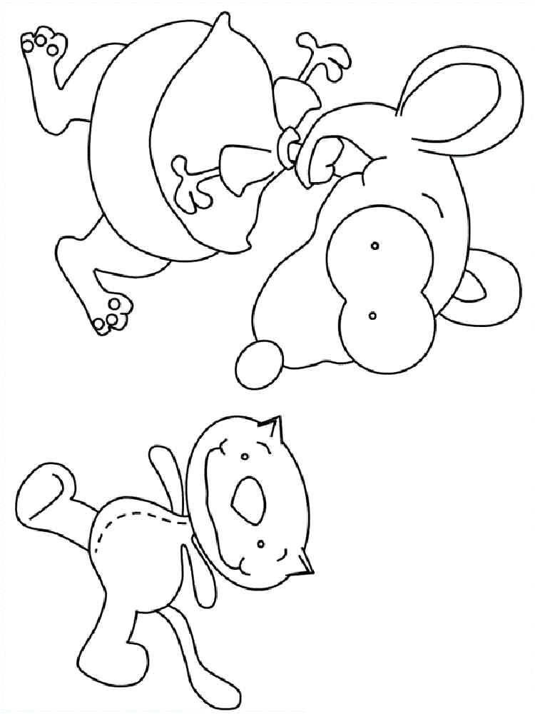 Toupie Et Binou Coloriage toopy and Binoo Coloring Pages Free Printable toopy and