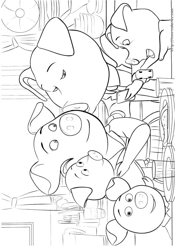 Tous En Scene Coloriage Coloriage Famille Cochon
