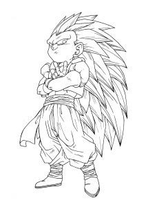 Tous Les Coloriages De Dragon Ball Z Coloriage Dragon Ball Z Ve A Super Sayen 3
