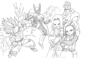 Tous Les Coloriages De Dragon Ball Z Dragon Ball Z Coloring Pages