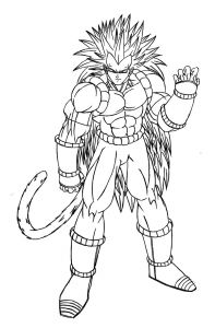 Tous Les Coloriages De Dragon Ball Z Frais Coloriage Boubou Dragon Ball Z