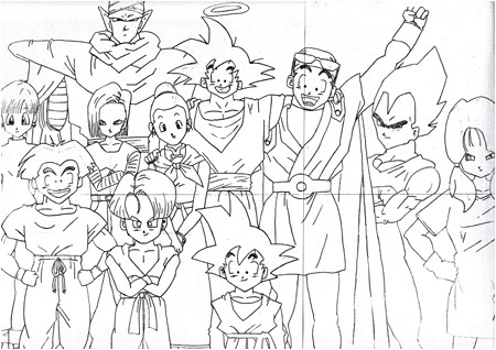Tous Les Coloriages De Dragon Ball Z Le Blog De Sylvaone