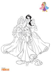 Tous Les Coloriages En Ligne Coloriage Princesse Disney à Imprimer En Ligne