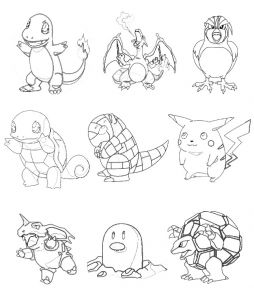 Tous Les Coloriages Pokemon Coloriage De tout Les Pokemon Du Mondes