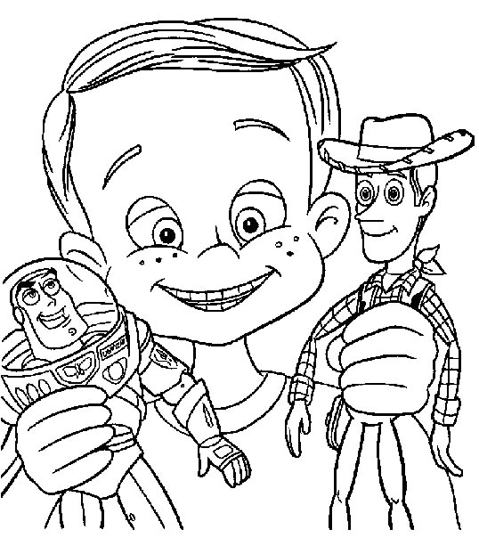 Toy Story Coloriage Gratuit Imprimer Coloriage A Imprimer toy Story Woody Buz Et andy Gratuit
