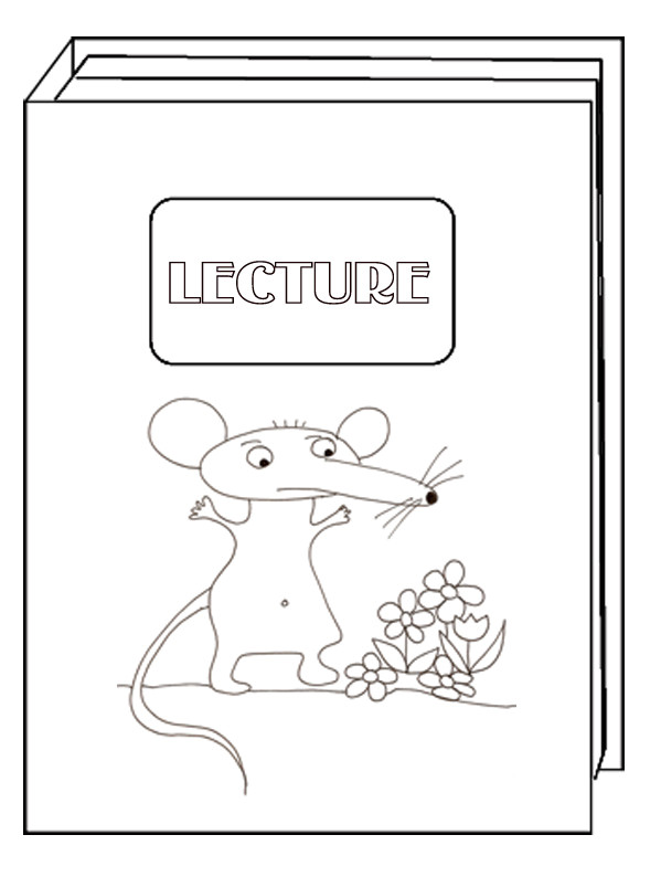 Un Cahier De Coloriage Coloriage D Un Livre De Lecture Pour La Rentrée Scolaire
