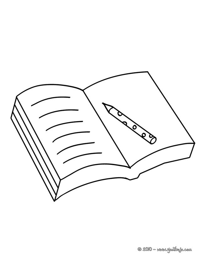 Un Cahier De Coloriage Coloriage Un Livre Ouvert Dessin Gratuit à Imprimer
