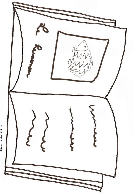 Un Cahier De Coloriage Livre Explication Tête à Modeler Du Mot Livre