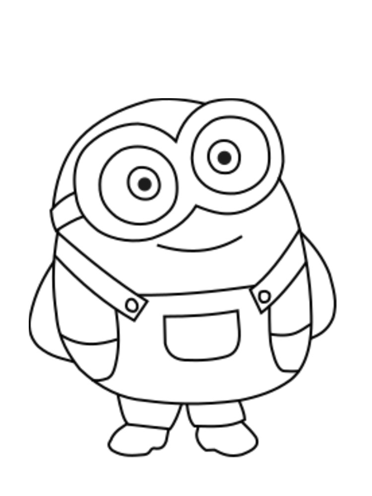 Un Coloriage A Imprimer Dessin De Minion Les Dessins Et Coloriage