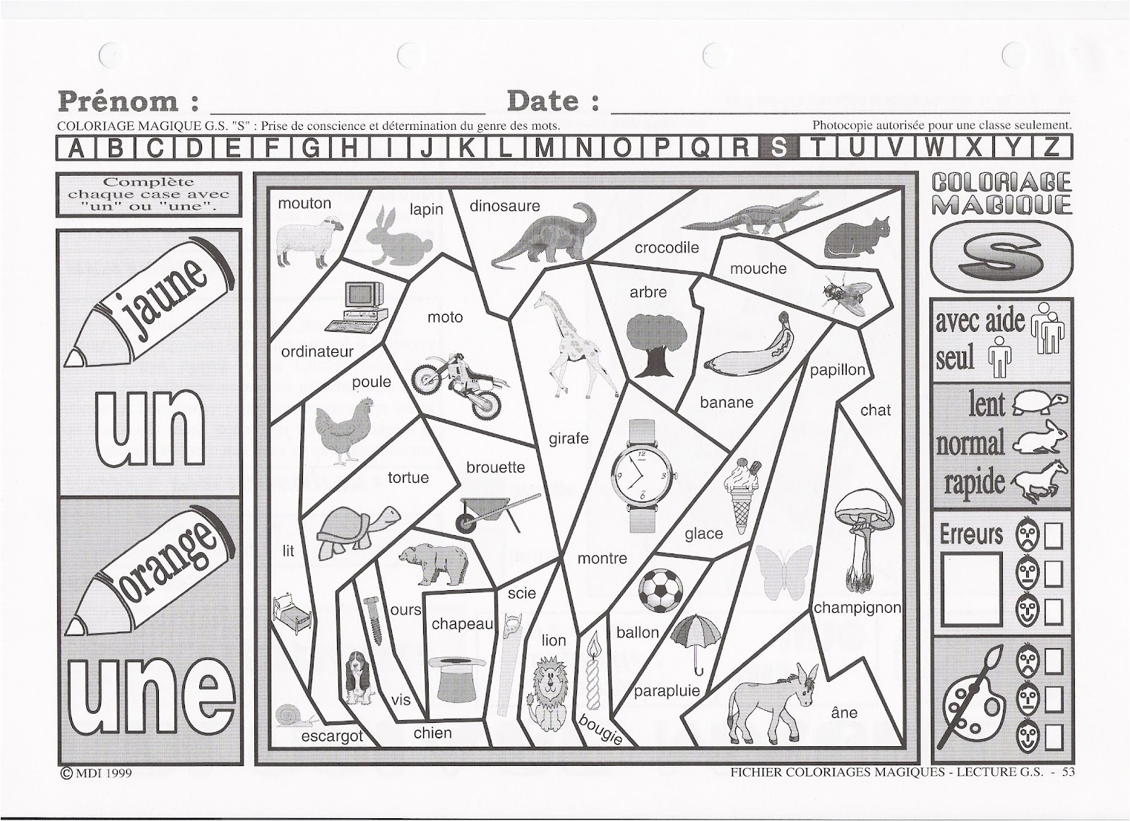 Un Coloriage Magique A Imprimer Activités Scolaires Et Périscolaires De