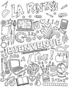 Vie De Prof Coloriage 329 Meilleures Images Du Tableau Début D Année