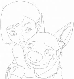 Volt Coloriage A Imprimer Coloriage A Imprimer Penny Caresse Volt Gratuit Et Colorier