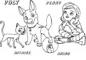 Volt Coloriage A Imprimer Coloriage Volt Disney à Imprimer Sur Coloriages Fo