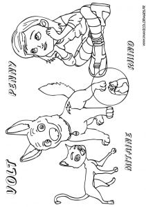 Volt Coloriage A Imprimer Dessin Volt Et Penny
