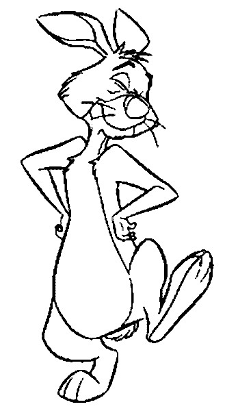 Winnie the Pooh Coloriage Rabbit Winnie the Pooh