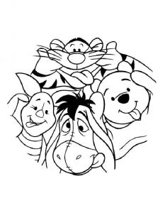 Winnie the Pooh Coloriage Winnie the Pooh Characters Coloring Pages
