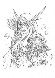 World Of Warcraft Coloriage Artstation Sylvanas Windrunner Drawing Rachael May
