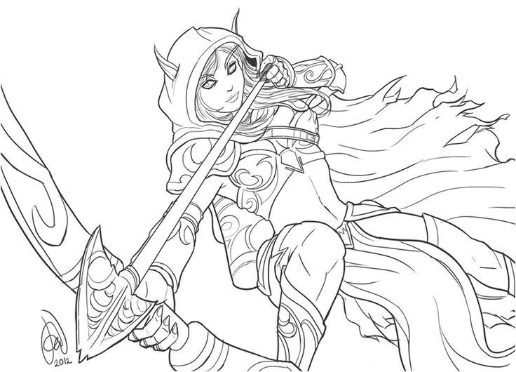 World Of Warcraft Coloriage Warcraft 15 Jeux Vidéos – Coloriages à Imprimer