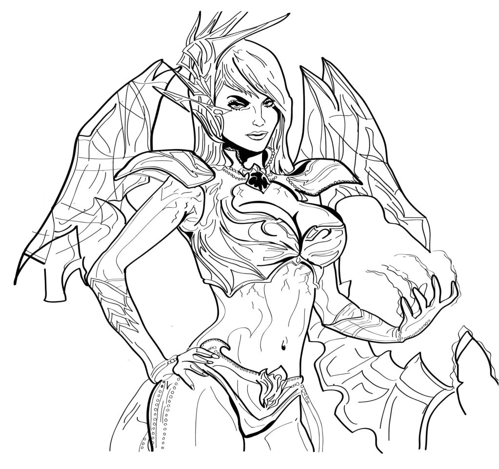 World Of Warcraft Coloriage Warcraft 7 Video Games – Printable Coloring Pages