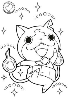 Yo Kai Watch Coloriage à Imprimer Majutsu Supercoloriages Majutsusupercoloriages On Pinterest