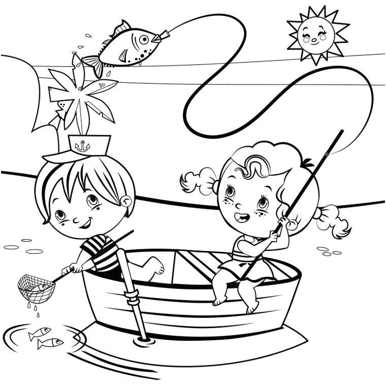 Coloriage Bonnes Vacances D été 9 Rustique Coloriage Vacances Stock Coloriage
