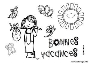 Coloriage Bonnes Vacances D été Coloriage Bonnes Vacances Les Enfants Ete Dessin