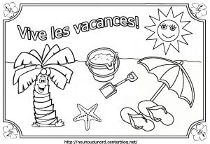 Coloriage Bonnes Vacances D été Coloriage Vive Les Vacances
