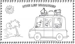 Coloriage Bonnes Vacances D été Coloriages Ete