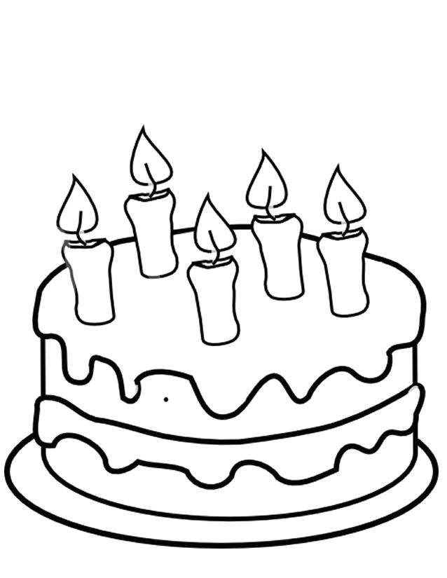 Coloriage De Gateau D Anniversaire à Imprimer Dessin Gateau D Anniversaire Simple Awesome Coloriage