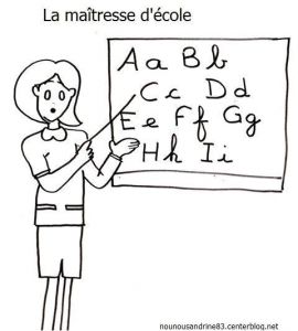Coloriage Maitresse D école Rentrée Scolaire Maîtresse D école
