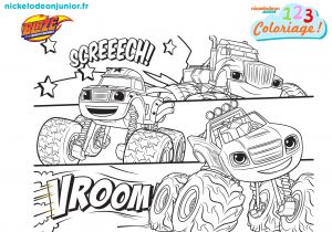 123 Coloriage Blaze 1 2 3 Coloriage Blaze Et Les Monster Machines