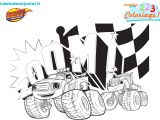 123 Coloriage Blaze 1 2 3 Coloriage