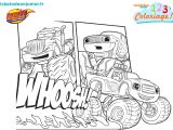 123 Coloriage Blaze 1 2 3 Coloriage