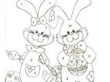 Activité Coloriage Maternelle Coloriage Magique Le Lapin De P¢ques Se Repose