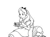 Alice Au Pays Des Merveilles Coloriage Idees De Fait Main Dessin Fait A La Main Disney