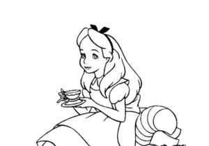 Alice Au Pays Des Merveilles Coloriage Idees De Fait Main Dessin Fait A La Main Disney