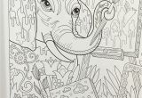 Amazon Cahier De Coloriage Adulte Amazon the Art Of Marjorie Sarnat Elegant Elephants Adult
