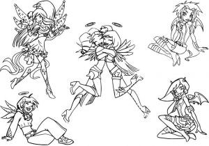 Angel S Friends Coloriage Coloriage Angel S Friends Dessin à Imprimer Sur Coloriages