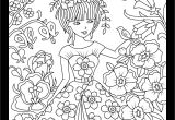 Application Coloriage Gratuit Girl In Floral Garden Color therapy App