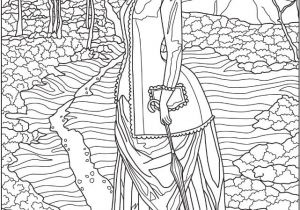 Application Coloriage Gratuit Victorian Woman Coloring Page