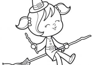 Balai De sorcière Coloriage Coloriage à Imprimer Petite sorcière Sur son Balai