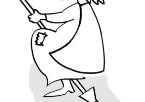 Balai De sorcière Coloriage Coloriage Halloween sorcière Sur son Balai