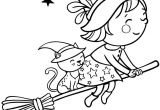 Balai De sorcière Coloriage Coloriage sorciere Sur son Balai