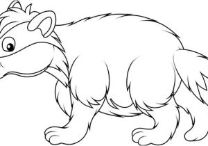 Blaireau Coloriage Dessin   Colorier Un Blaireau Turbulus Jeux Pour Enfants
