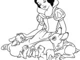 Blanche Neige Coloriage A Imprimer Coloriage A Imprimer Blanche Neige Et Les Animaux Gratuit