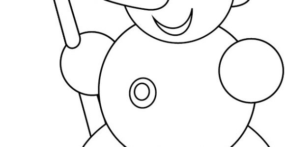 Bonhomme De Neige En Coloriage Le Bonhomme De Neige No L