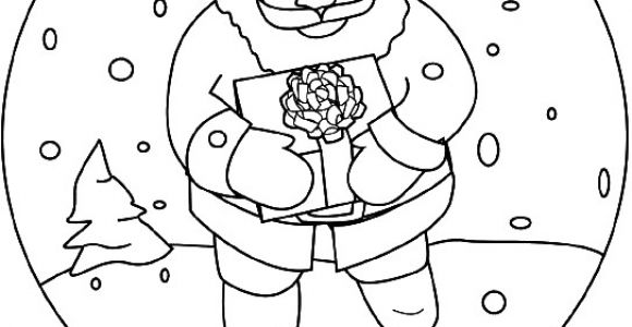 Boule De Neige Coloriage Coloriage Le Pere Noel Dans Une Boule De Neige Dessin